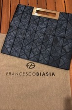 Borsa Clutch Blu In Raso